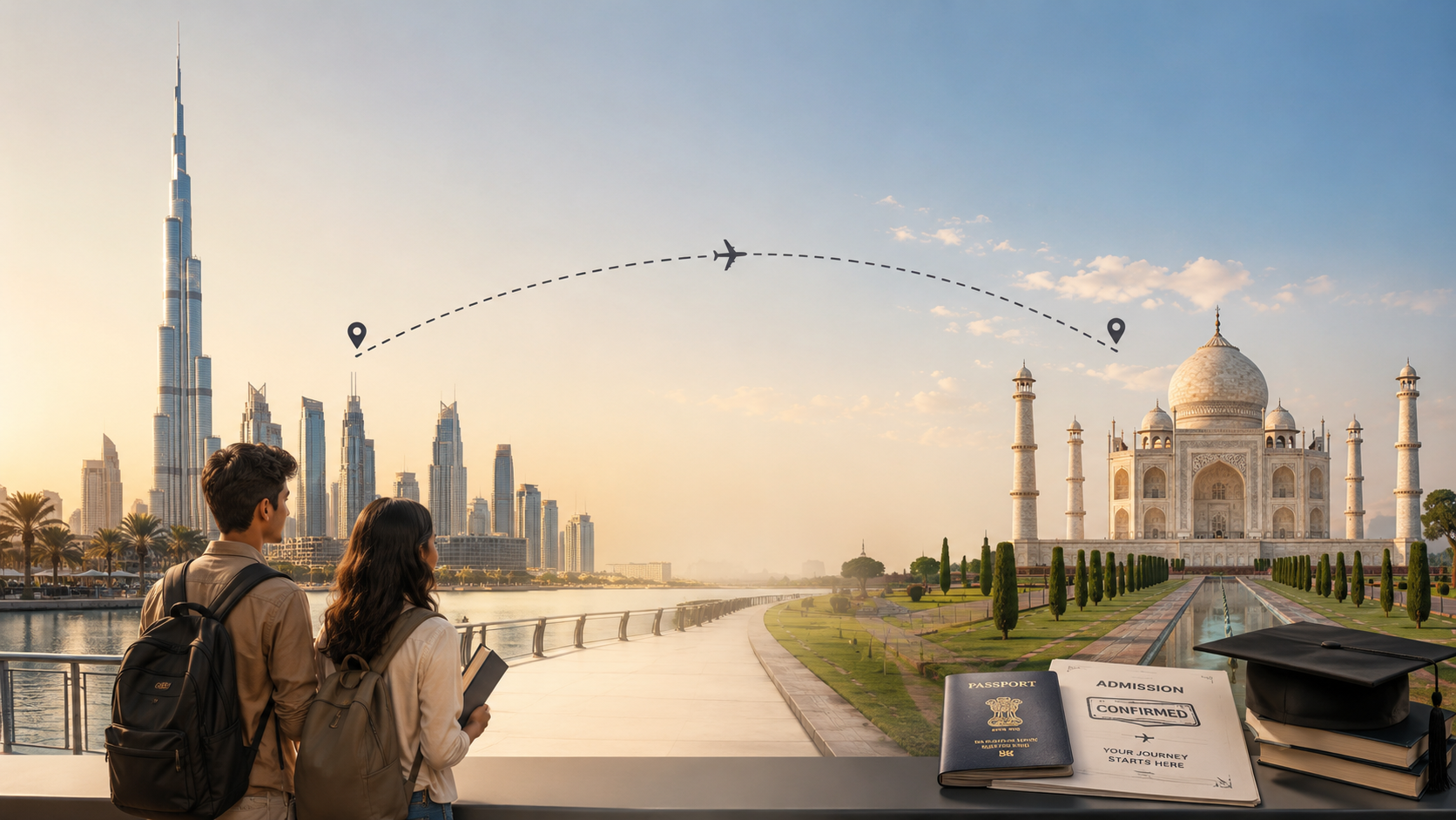 The pathway connecting the GCC to India